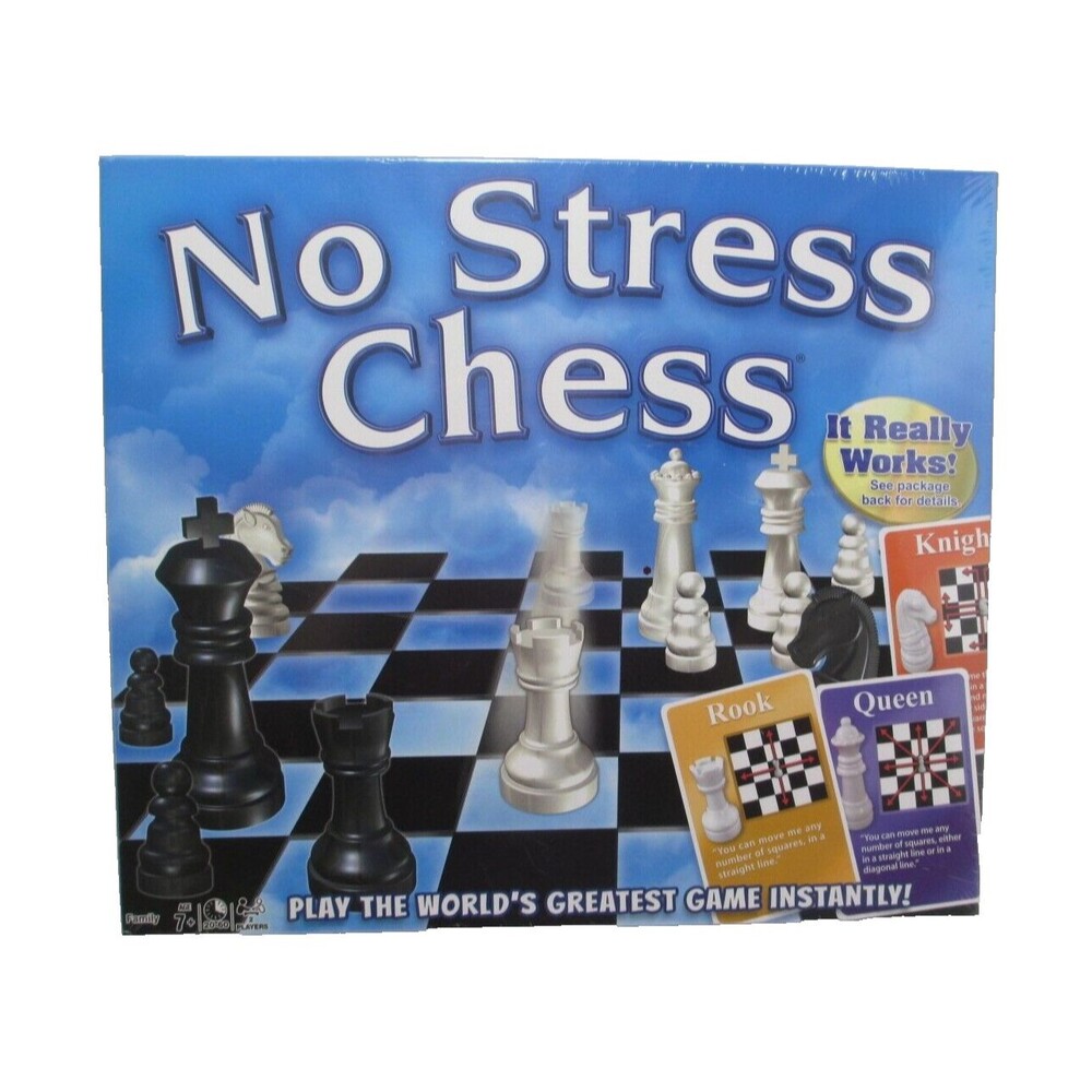 NO STRESS CHESS Board Game Play Instantly NEW SEALED